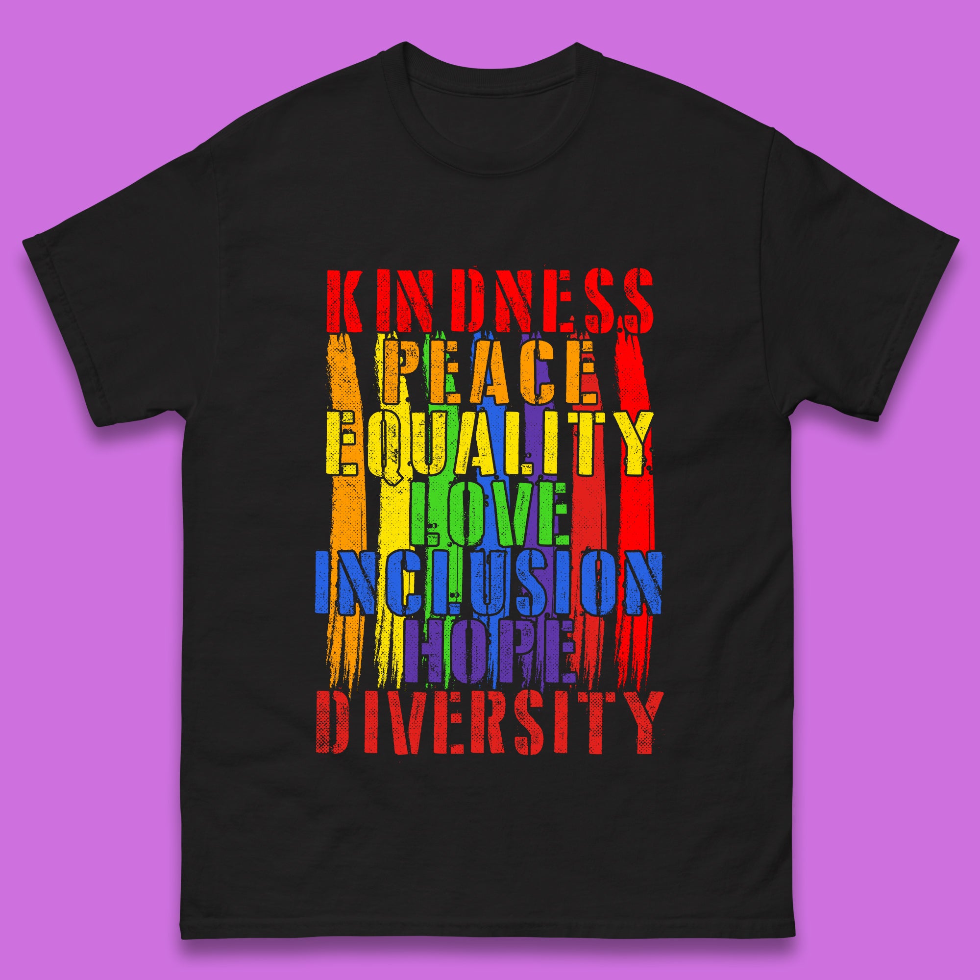 Kindness Peace Equality T-Shirt Womens Tops Tees 3XL