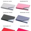 Stainless Steel Aluminum Business Card Holder - Elegant PU Business Gift Clip