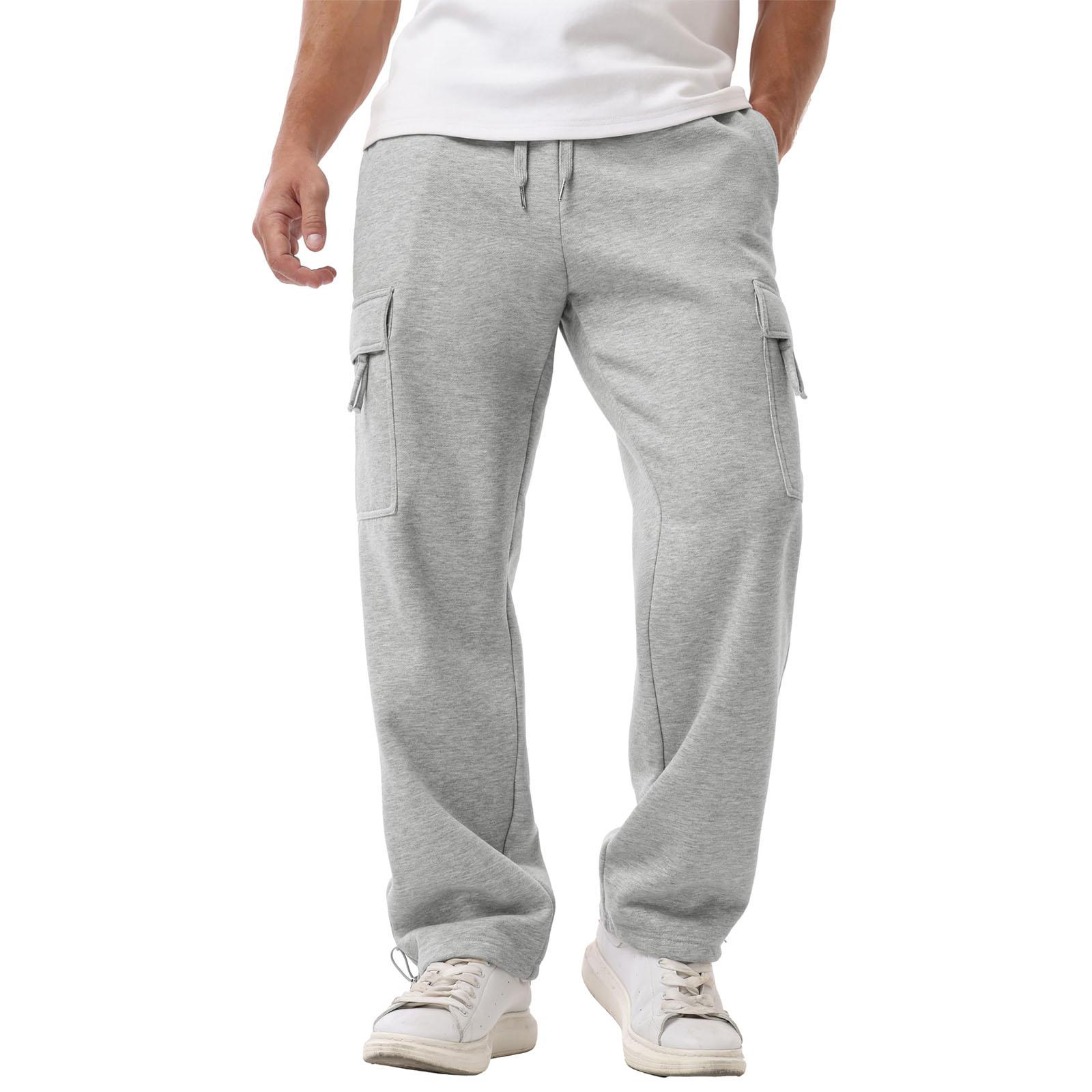 

Мужские повседневные спортивные штаны свободного кроя с эластичным поясом и кулиской XL