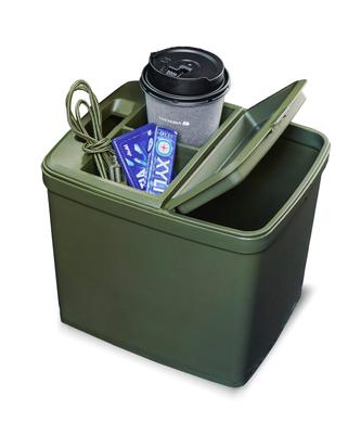 GORDON MILLER Car Dust Box with Drink Holder Olive Drab 1739744