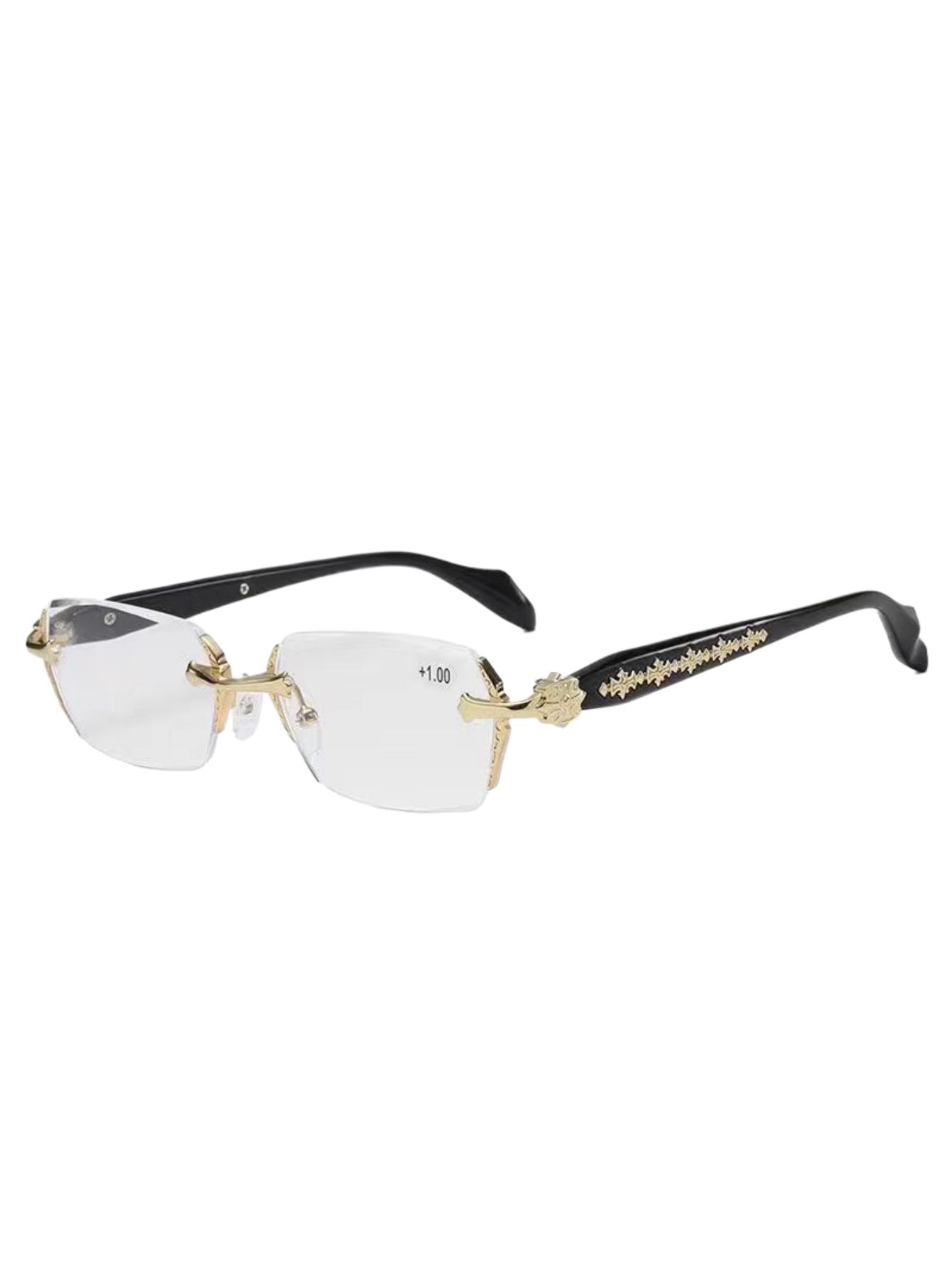 

Ultra Light HD Rimless Reading Glasses for Men Women Elderly Fashion Portable Farsightedness Correction 1
