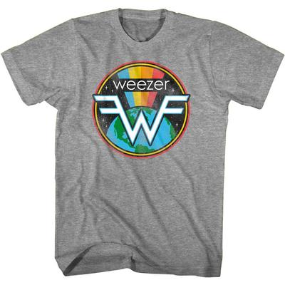 Weezer Space Logo Men's T Shirt Pacific Daydream Album Rock Band Merch Concert