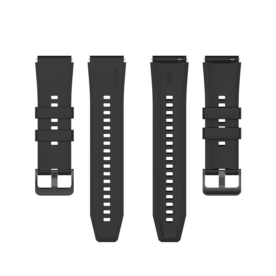 22 mm offisielt silikonbånd for Huawei Watch Gt 2 GT 3 Pro Sportsklokkebånd for Huawei Gt2 GT3 Pro håndleddsstropper Bytt ut armbånd