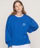 GRAVER [Unisex] Small Cloud Drawing Smile Sweatshirt_Cobalt Blue