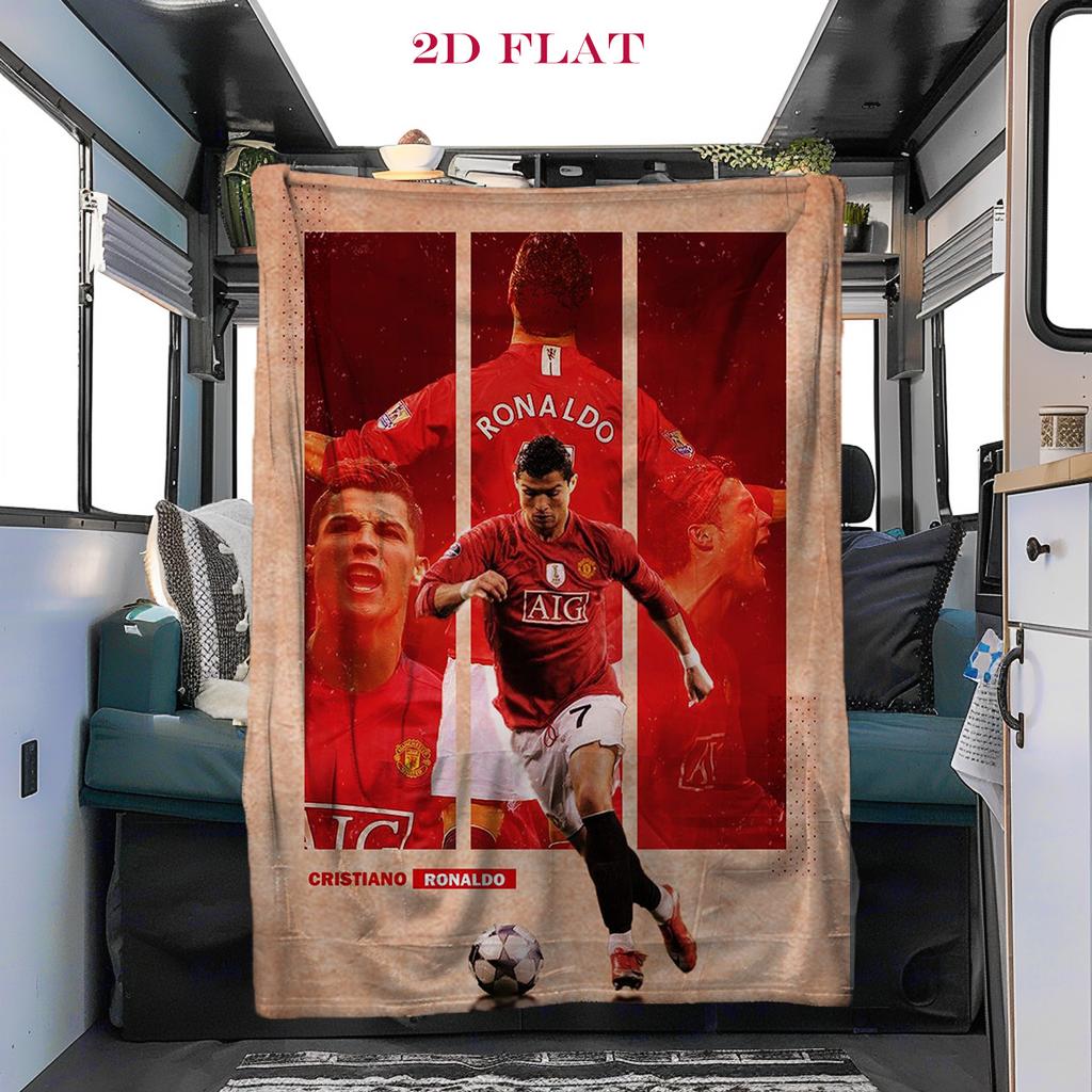 Cristiano Ronaldo: Legend Blue blanket blanket sofa blanket Office rest blanket sheet Machine washable
