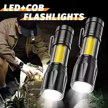 Mini LED Flashlight High Power Rechargeable Zoomable Light Waterproof Camping Torch For Hiking Emergency Lantern Outdoor Tools
