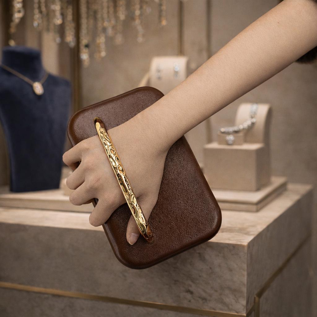 

Pu Wrist Styling Bag Shoulder Crossbody Fashion Personality Celebrity Dinner коричневый
