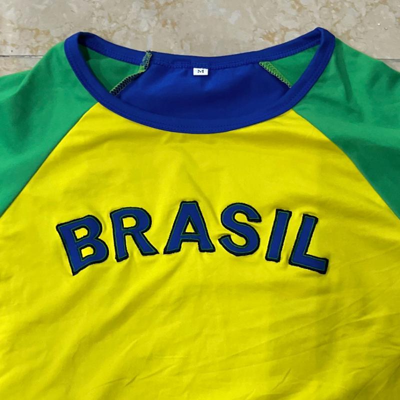 Y2K High Street Short Sleeve Letter Pattern Embroidered T-shirt