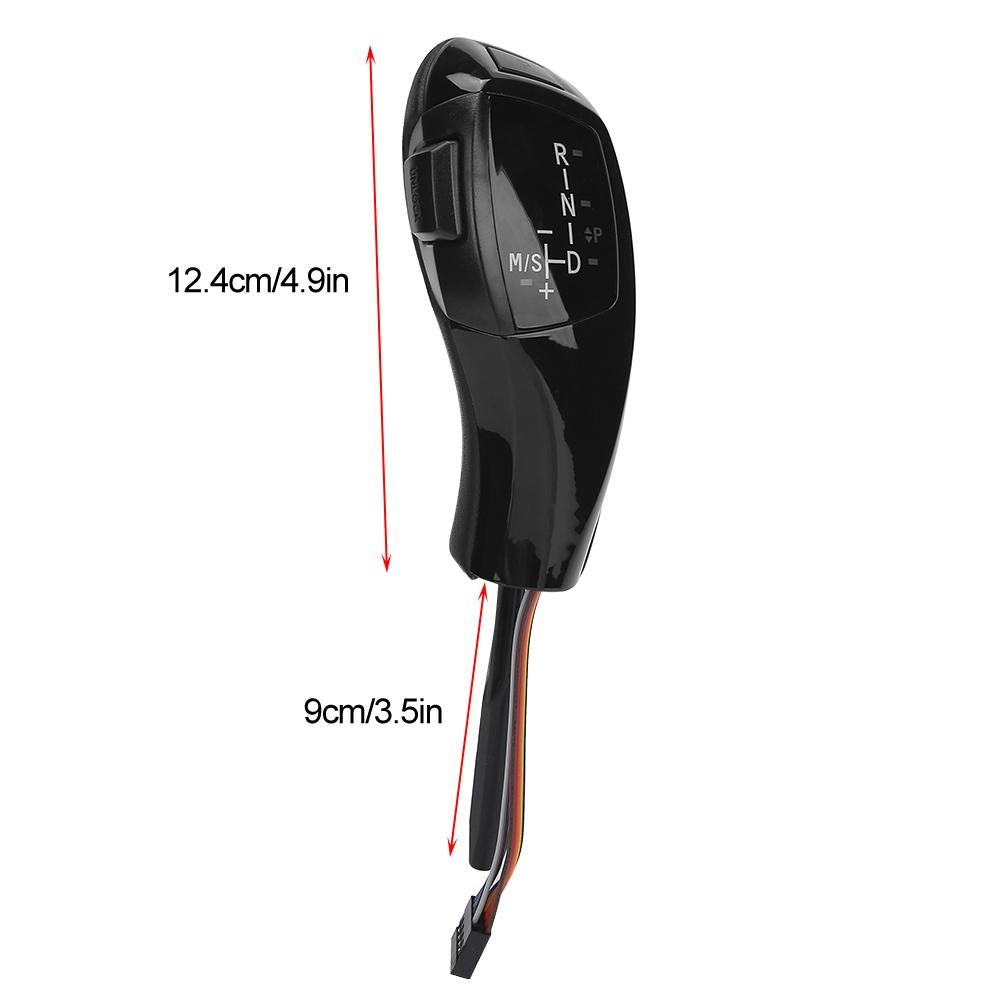 Electric LHD Automatic LED Gear Shift Knob Retrofit Kit Fits for BMW E46 E60 E61 Refit for F30 StyleGlossy Black