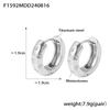 French Retro Temperament Micro-diamond Set Round Octagram Titanium Steel Ear Ring Across 18K Real Gold Plain Ring Ear Buckle 2026