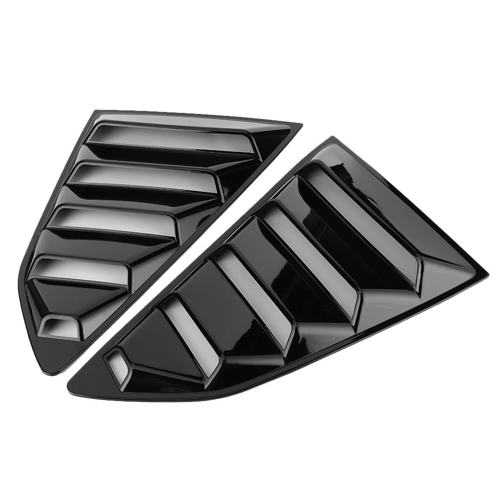 Glossy Black Car Window Louvers Side Air Vent Cover Fit for Chevy Camaro 2016‑2020