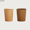Creative Wooden Trash Can Round Simple Cleaning Tools Garbage Can Home Wastebasket Bathroom Trash Bin Kitchen Waste Storage Bins