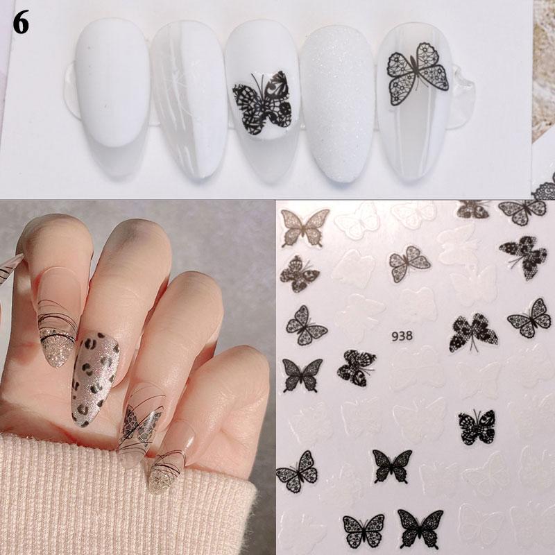 buy nail slider 3d diy decal leopard print nail stickers butterfly flower at affordable prices free shipping real reviews with photos joom