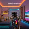 20M 12V Wifi Bluetooth Rgb Led Strip Lights APP Control Music Sync Remote Led Tape Lights Ac100-240V Adaper For Gaming Room