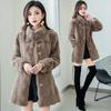 Autumn Winter Women's Faux Fur Coat New Mid-length Imitation Mink Coat Large Size Loose Soft Comfortable Fur Jacket 4XL