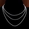 5 Pcs/1 Pcs Men Women Snake Chain Necklace Fashion Wedding Party Exquisite Jewelry (16/18/20/22/24/26/28/30inch)