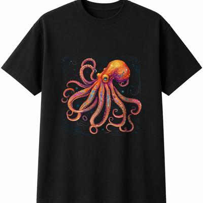 Octopus Sea Mens Womens T-Shirt Nature Unisex Novelty Gift Tee Funny Present