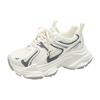 Thick-soled purple dad shoes women's 2025 new spring and summer breathable mesh student muffin single mesh casual sports shoes