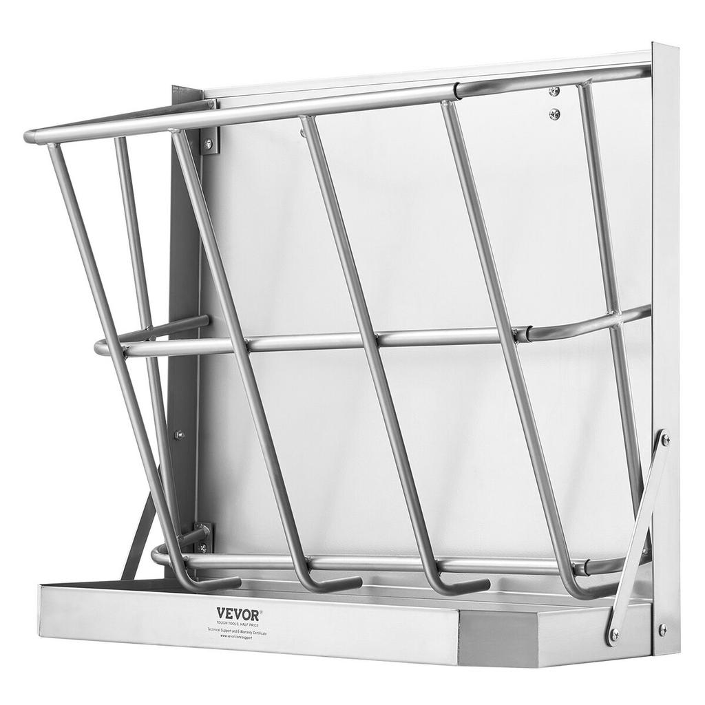 Wandmontierter Ziegen-Heufutterautomat 2 in 1 Heu- und Futterautomat 21 Gallonen