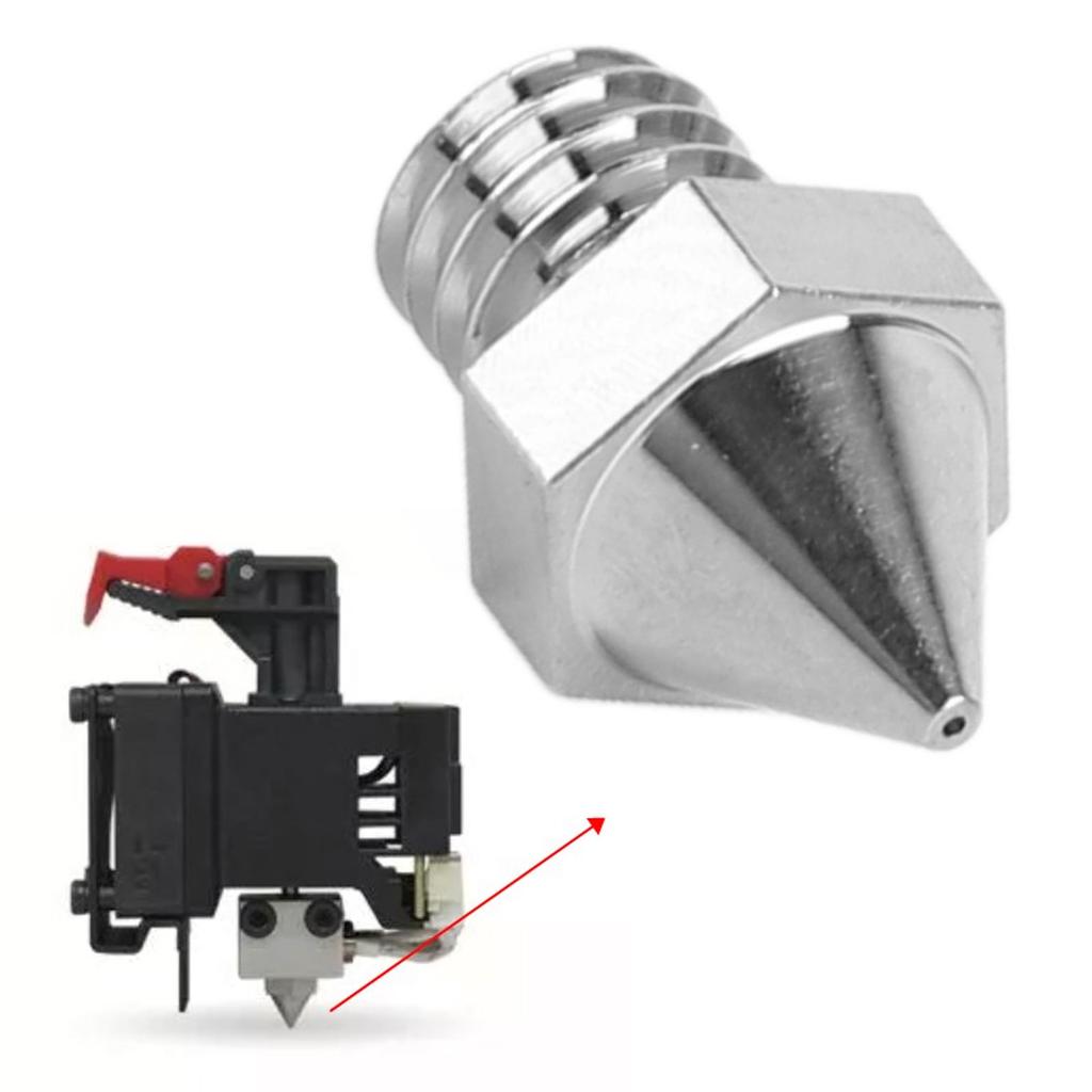 3D Printer Hotend Nozzle Replacement for Raise3D N Series Pro2 Series Pro3 E2 Series 0.6MM M6x13.8mm