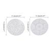 Reusable Snowflake Fondant Molds Silicone Keychain Pendant Mold Resin Charms Various Usage 3D Snowflake Silicone Molds