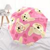 1pc Cute Dog Pattern Automatic Folding Umbrella, Portable & Foldable Design with 8 Ribs, Casual Outdoor Accessory yy250805076