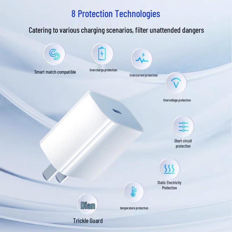 Slim 30W Apple Charger for iPhone 15 Pro/Pro Max with PD Fast Charging