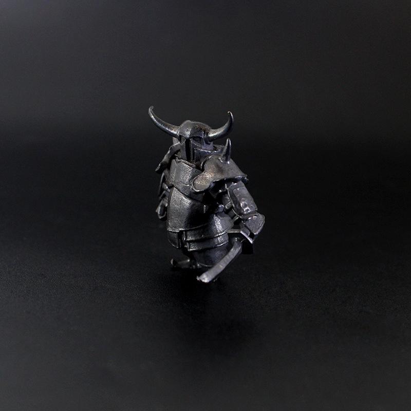 Brass Home Decor Armored Knight Wild Boar Knight Barbarian Soldiers Figurines Desktop Game Decorations Ornament Gift