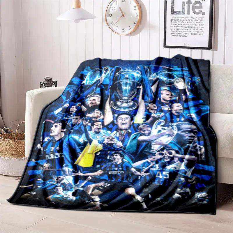 Famous F.C. Internazionale Milano football player Lautaro Martínez blanket Soft four season home bed office travel outdoor warm blanket L7