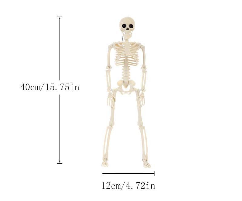 

1 шт. Пластиковый Хэллоуин Скелет Декор Реалистичные Человеческие Кости для Вечеринки в Доме с Привидениями Страшный Реквизит Подвесное Украшение Ужаса