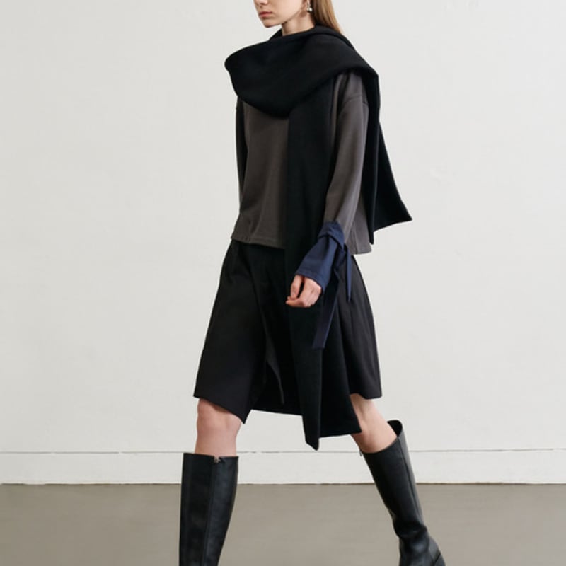 LE YIEL Wool Muffler_Black