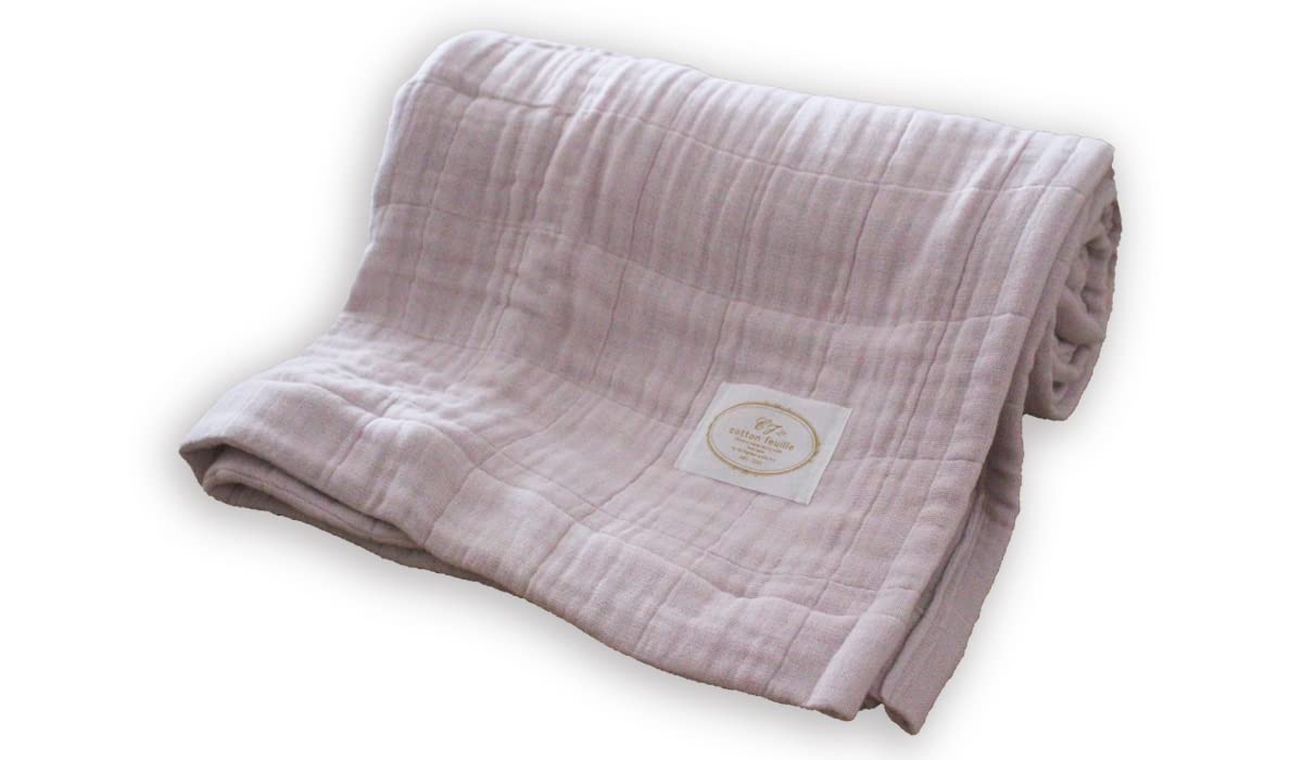 

Хлопковая марля Feuille Мягкая и объемная марля для Сделано в Японии с качеством, которого вы ожидаете от мастера [9-слойное одеяло] комфорт круглый год. ткач.