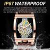 BINBOND Luxury Quartz Wristwatches For Men Luminous Waterproof Hollow-Out Men's Watch Business Sport Fashion Casual Reloj