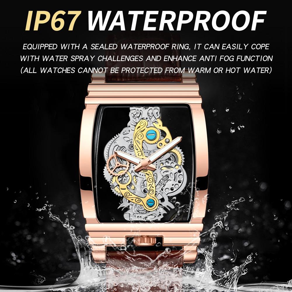 BINBOND Luxury Quartz Wristwatches For Men Luminous Waterproof Hollow-Out Men's Watch Business Sport Fashion Casual Reloj