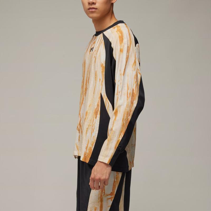 adidas Y-3 Rust Dye Long Sleeve Tee Multicolor/Black Men Streetwear IR6256