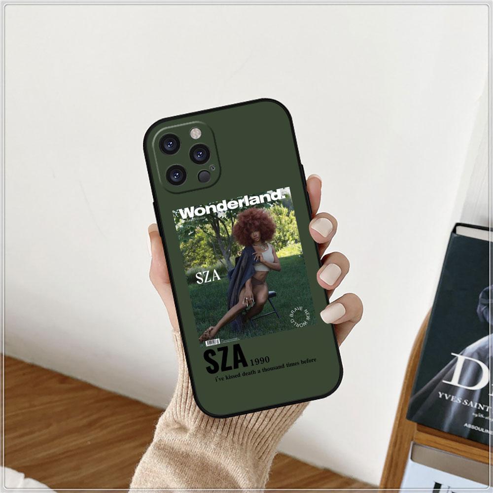 Singer SZA SOS Rapper Phone Case For Apple iPhone 15 14 16 13 12 11 Pro Max Mini 8 7 X XS XR SE Silicone Shockproof Back Cover