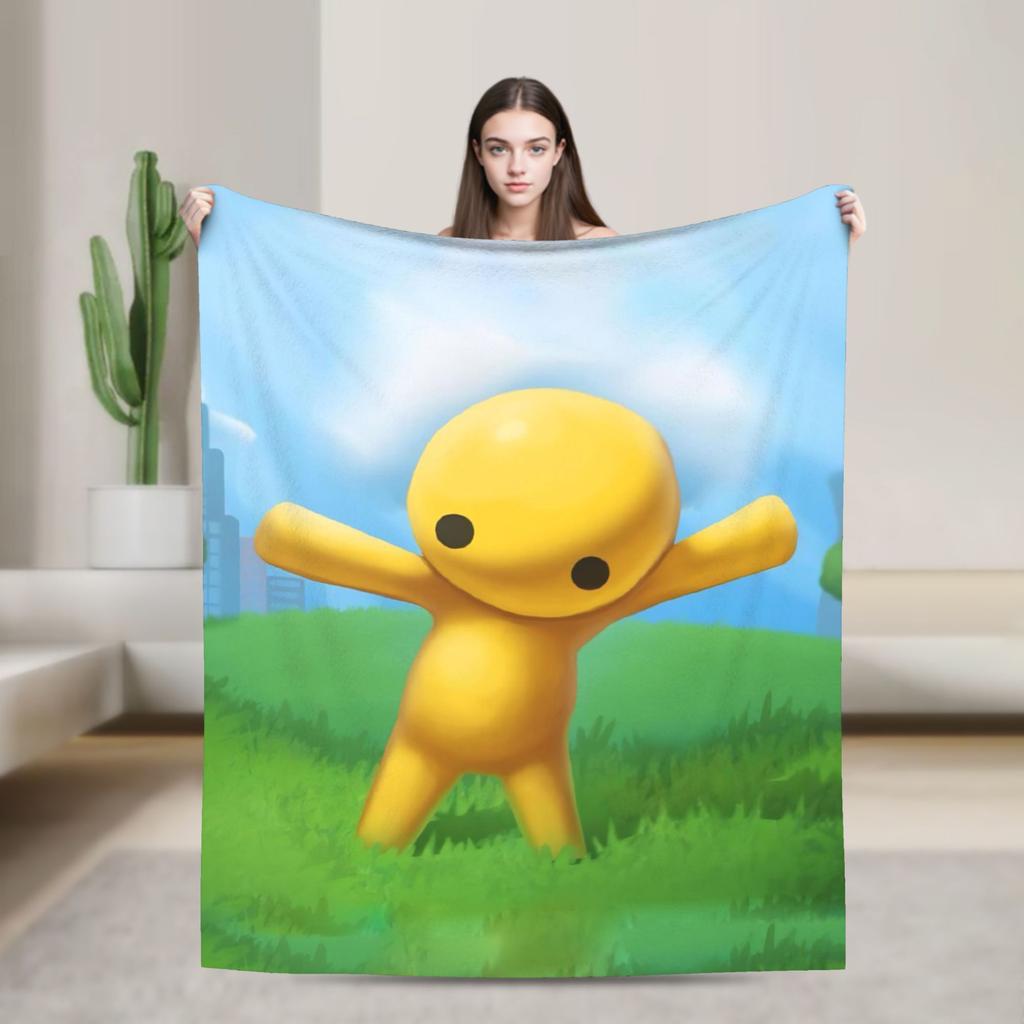 Wobbly Life Sandbox Spieldecke Cartoon Lustig Flanell Neuheit Warme Überwurfdecken für Tagesdecke Dekoration Outdoor