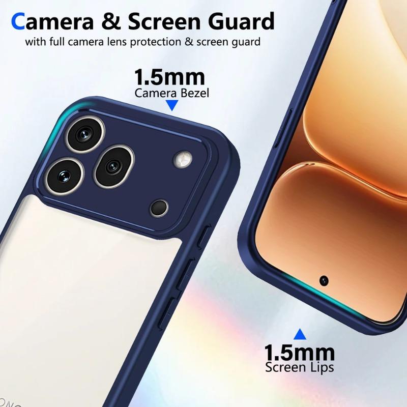 Four-corner Airbag Shockproof Transparent PC Case for Honor 600 Pro 600 Lite Matte Silicone Bumper Lens Camera Protector Cover