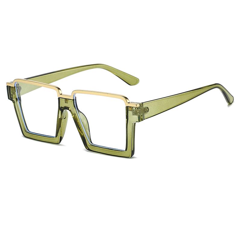 Anti-Blaulicht-Brille Vintage Klassische Quadratische Brille Damen Herren Tägliche Freizeitbrille Blaulichtblockierend Mann Dame Brille