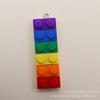 Korean Rainbow Acrylic Building Blocks Jewelry: Handmade DIY Necklace, Earrings, Keychain, Bag Pendant.