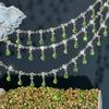 0.5M 1M Shiny Colorful Crystal Charm Taseel Beads Copper Chain DIY Necklace Bracelet Beaded Chains Women Jewelry Making Supplies