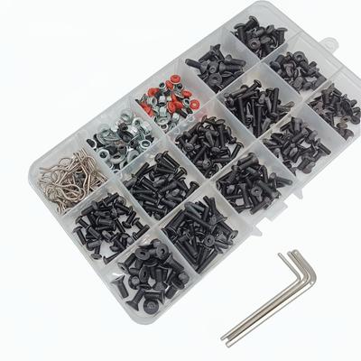 500 st Universell RC-bil Skruvkit med Set av Fästelement för Axial Redcat HPI Arrma Losi Skala RC Bil Lastbil Crawler 1/8 1/10 1/12 1/16
