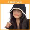 Winter Black Womens Fisherman Hat With Color Blocking Design For Casual Warmth