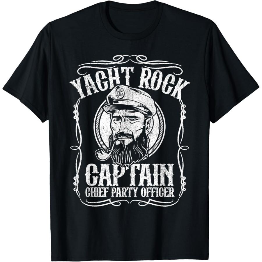 

Funny Yacht Rock Captain Pontoon Boat Party Music Boating T-Shirt XXXXXL чорний