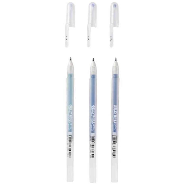 Rollerball Pen - SAKURA - Gelly Roll Stardust Ocean - Gel Ink - Assorted Colors - 3 Pieces