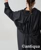 antiqua Women's Drawstring Gathered Shirt, PK-01175, One Size 05, Black