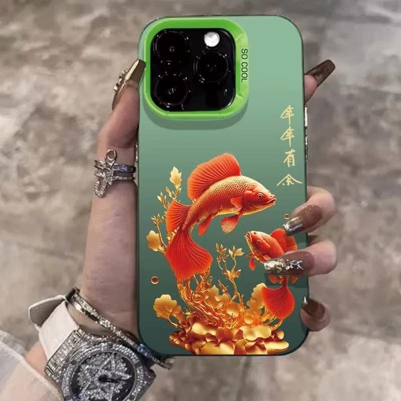 More than every year, apply Apple 15Promax New Year's phone case iPhone16Pro new 14Pro fortune 17