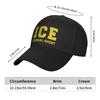 ICE Federal Agent Immigratio Sun Baseball Cap Spring Unisex Men  Print Trucker Hat Hot Sale y2k Retro Outdoor Gym Baseball Caps