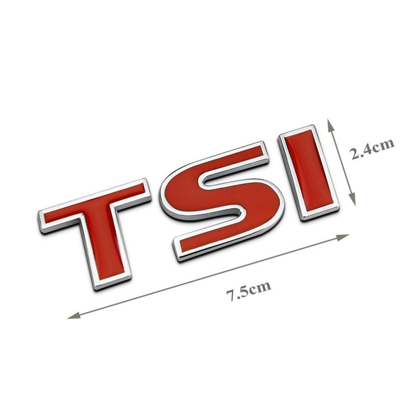 1Pc Metal Letters For Car  Golf 7 TSI VW Jetta Polo 5 6 Tiguan Passat MK7 MK6 TSI Logo Emblem Sticker Trunk Accessories