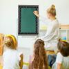 Bulletin Board Borders Decorations 90 Pieces 100 Feet, Scalloped Border Trim Colorful Bulletin Board Trim, 5 Kinds of Design Blackboard School
